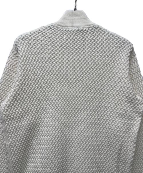 LACOSTE（ラコステ）LACOSTE (ラコステ) バスケットニットジップアップ ホワイト サイズ:Ｌの古着・服飾アイテム