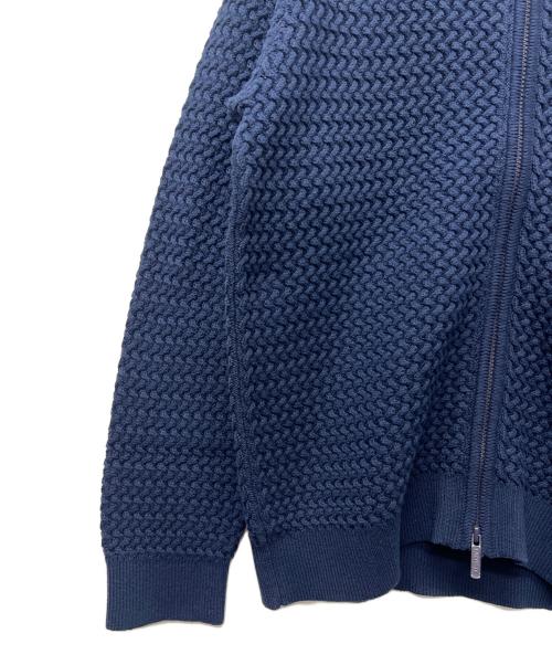 LACOSTE（ラコステ）LACOSTE (ラコステ) バスケットニットジップアップ ネイビー サイズ:Ｌの古着・服飾アイテム