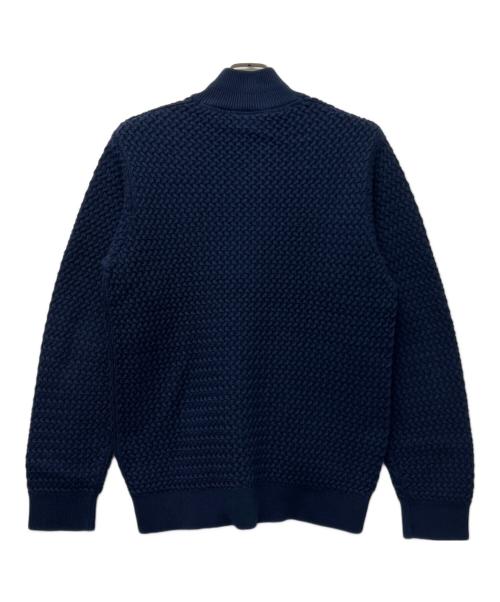 LACOSTE（ラコステ）LACOSTE (ラコステ) バスケットニットジップアップ ネイビー サイズ:Ｌの古着・服飾アイテム