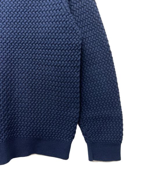 LACOSTE（ラコステ）LACOSTE (ラコステ) バスケットニットジップアップ ネイビー サイズ:Ｌの古着・服飾アイテム