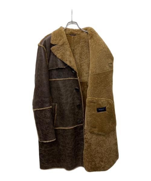 BURBERRY LONDON（バーバリーロンドン）BURBERRY LONDON (バーバリーロンドン) ムートンコート ブラウン サイズ:５０の古着・服飾アイテム