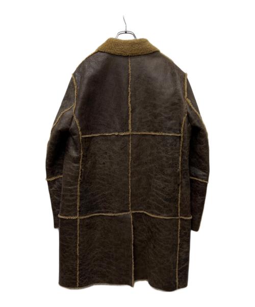 BURBERRY LONDON（バーバリーロンドン）BURBERRY LONDON (バーバリーロンドン) ムートンコート ブラウン サイズ:５０の古着・服飾アイテム