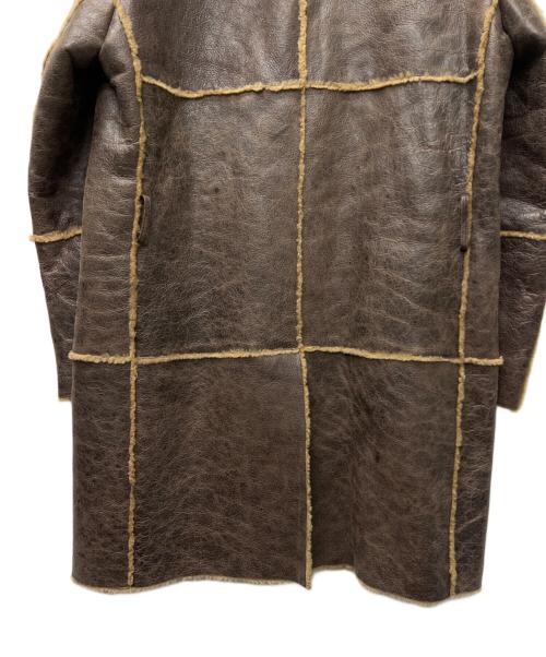 BURBERRY LONDON（バーバリーロンドン）BURBERRY LONDON (バーバリーロンドン) ムートンコート ブラウン サイズ:５０の古着・服飾アイテム