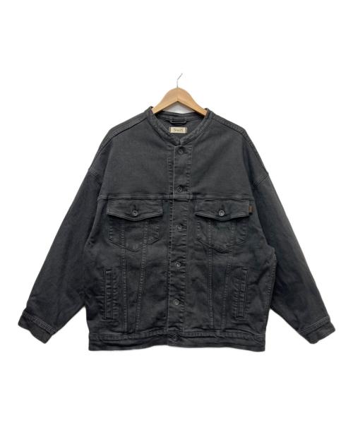 YANUK（ヤヌーク）YANUK (ヤヌーク) バンドカラージーンジャケット ブラック サイズ:FREEの古着・服飾アイテム