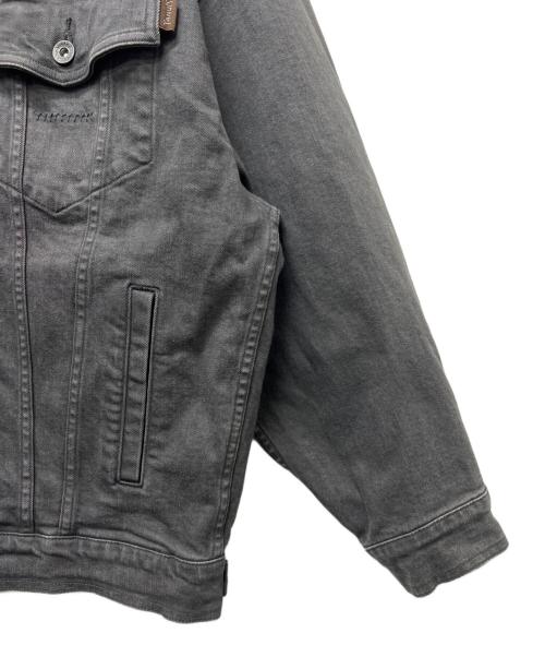 YANUK（ヤヌーク）YANUK (ヤヌーク) バンドカラージーンジャケット ブラック サイズ:FREEの古着・服飾アイテム