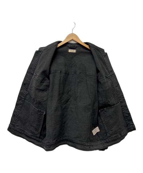 YANUK（ヤヌーク）YANUK (ヤヌーク) バンドカラージーンジャケット ブラック サイズ:FREEの古着・服飾アイテム