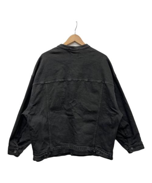 YANUK（ヤヌーク）YANUK (ヤヌーク) バンドカラージーンジャケット ブラック サイズ:FREEの古着・服飾アイテム