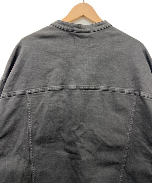 YANUK（ヤヌーク）YANUK (ヤヌーク) バンドカラージーンジャケット ブラック サイズ:FREEの古着・服飾アイテム