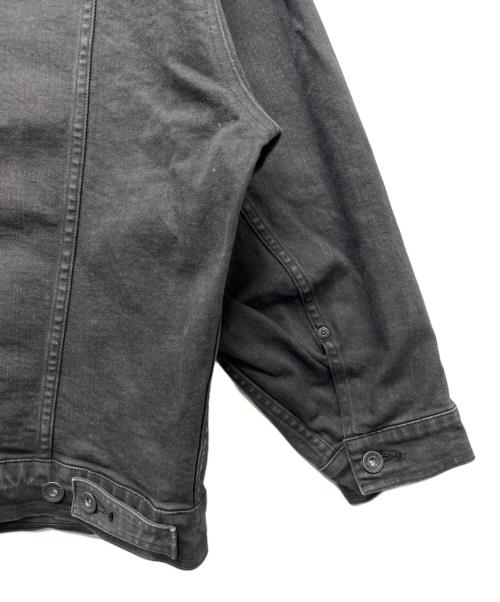 YANUK（ヤヌーク）YANUK (ヤヌーク) バンドカラージーンジャケット ブラック サイズ:FREEの古着・服飾アイテム