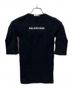 BALENCIAGAバレンシアガ）の古着「5分Tシャツ」｜ブラック