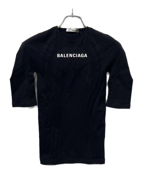 BALENCIAGA（バレンシアガ）BALENCIAGA (バレンシアガ) 5分Tシャツ ブラック サイズ:３６の古着・服飾アイテム
