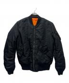 ALPHA INDUSTRIESアルファインダストリーズ）の古着「MA-1ジャケット」｜ブラック