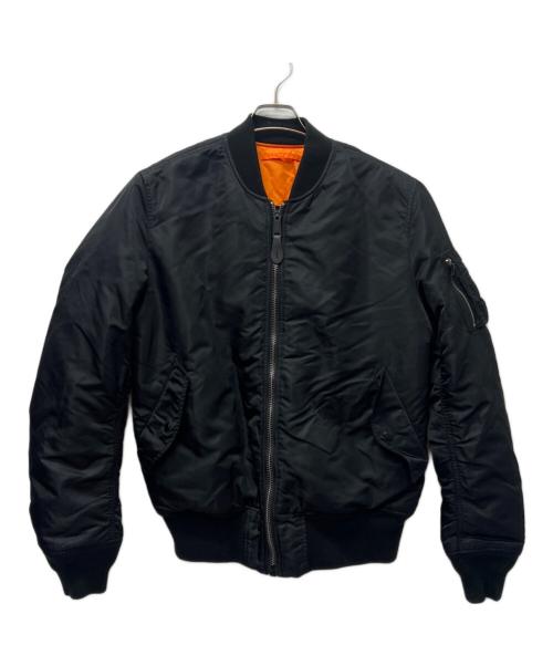 ALPHA INDUSTRIES（アルファインダストリーズ）ALPHA INDUSTRIES (アルファインダストリーズ) MA-1ジャケット ブラック サイズ:ＸＬの古着・服飾アイテム