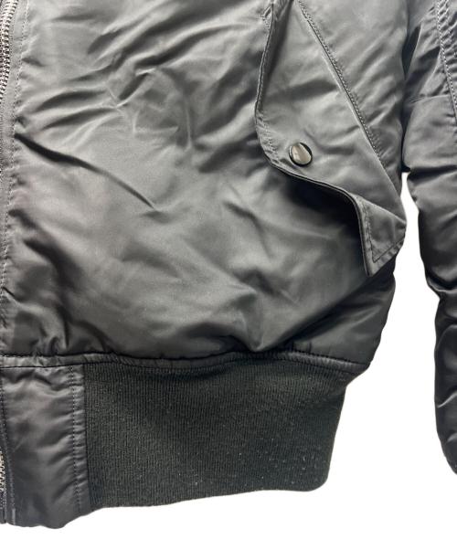 ALPHA INDUSTRIES（アルファインダストリーズ）ALPHA INDUSTRIES (アルファインダストリーズ) MA-1ジャケット ブラック サイズ:ＸＬの古着・服飾アイテム