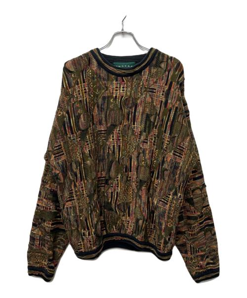 TUNDRA（ツンドラ）TUNDRA (ツンドラ) ニット グリーン×ブラック サイズ:Ｌの古着・服飾アイテム