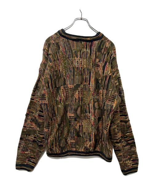 TUNDRA（ツンドラ）TUNDRA (ツンドラ) ニット グリーン×ブラック サイズ:Ｌの古着・服飾アイテム