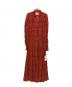 Ameri（アメリ）の古着「SHIRRING PLEATS DRESS」｜レッド