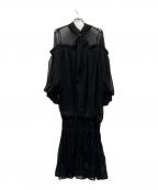 Ameriアメリ）の古着「CATTLEYA SHEER DRESS」｜ブラック