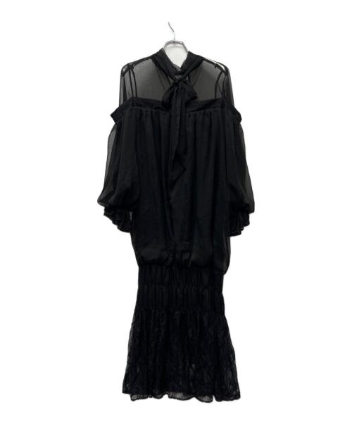 Ameri（アメリ）Ameri (アメリ) CATTLEYA SHEER DRESS ブラック サイズ:不明の古着・服飾アイテム