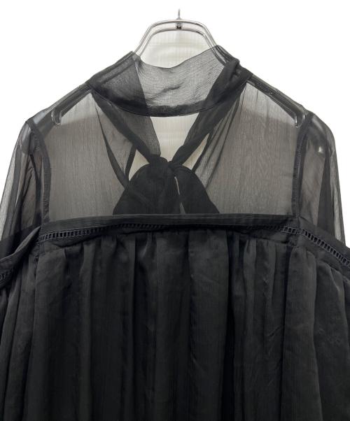 Ameri（アメリ）Ameri (アメリ) CATTLEYA SHEER DRESS ブラック サイズ:不明の古着・服飾アイテム