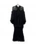 Ameri（アメリ）の古着「CATTLEYA SHEER DRESS」｜ブラック