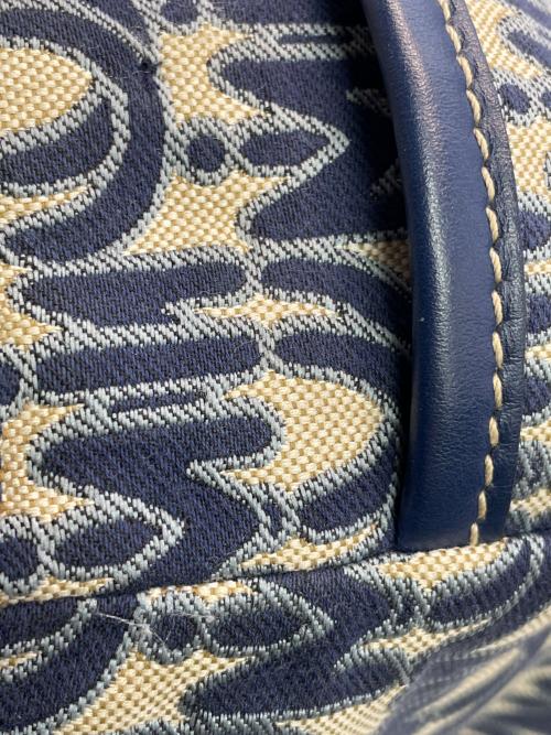 MIU MIU（ミュウミュウ）MIU MIU (ミュウミュウ) 2WAYバッグ ブルー×ベージュの古着・服飾アイテム
