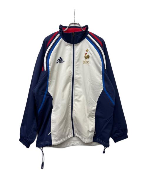 adidas（アディダス）adidas (アディダス) トラックジャケット ネイビー×ホワイト サイズ:Ｌの古着・服飾アイテム