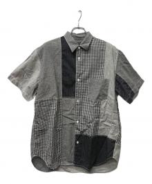 COMME des GARCONS HOMME（コムデギャルソン オム）の古着「半袖シャツ」｜グレー×ブラック