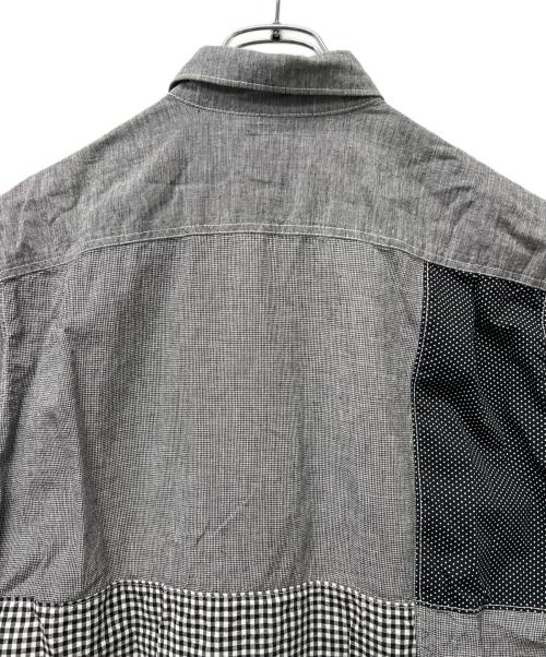 COMME des GARCONS HOMME（コムデギャルソン オム）COMME des GARCONS HOMME (コムデギャルソン オム) 半袖シャツ グレー×ブラック サイズ:Ｓの古着・服飾アイテム
