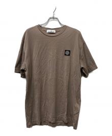 STONE ISLAND（ストーンアイランド）の古着「ロゴTシャツ」｜ベージュ