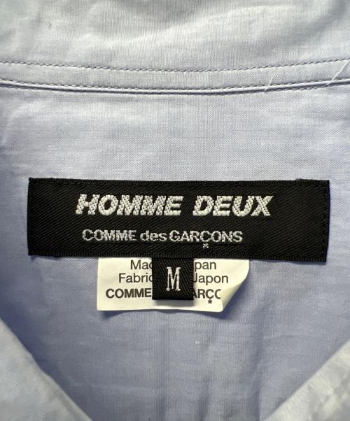COMME des GARCONS HOMME DEUX（コムデギャルソン オム ドゥ）COMME des GARCONS HOMME DEUX (コムデギャルソン オム ドゥ) 長袖シャツ ブルー サイズ:Mの古着・服飾アイテム