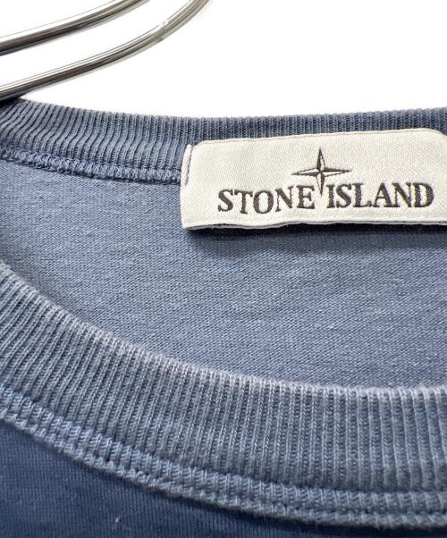 STONE ISLAND（ストーンアイランド）STONE ISLAND (ストーンアイランド) ポケットTシャツ ネイビー サイズ:Mの古着・服飾アイテム