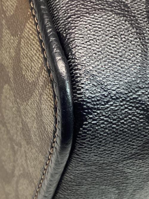 COACH（コーチ）COACH (コーチ) サリバン クロスボディ ブロックド シグネチャー キャンバス ベージュ×ブラックの古着・服飾アイテム