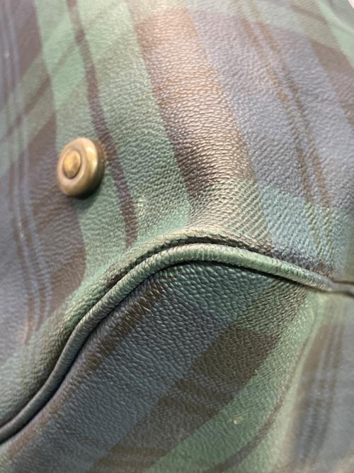 POLO RALPH LAUREN（ポロ・ラルフローレン）POLO RALPH LAUREN (ポロ・ラルフローレン) ボストンバッグ グリーン×ブラウンの古着・服飾アイテム