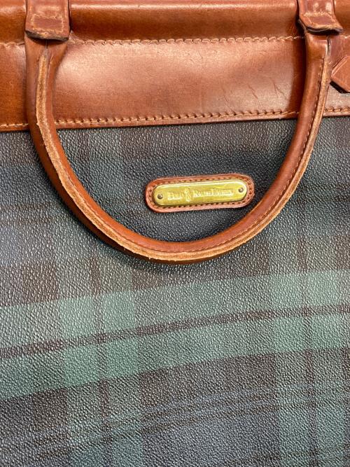 POLO RALPH LAUREN（ポロ・ラルフローレン）POLO RALPH LAUREN (ポロ・ラルフローレン) ドクターズバック グリーン×ブラウンの古着・服飾アイテム
