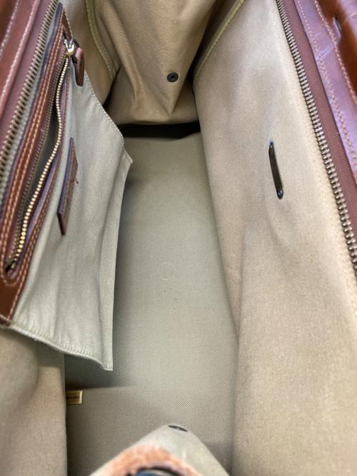 POLO RALPH LAUREN（ポロ・ラルフローレン）POLO RALPH LAUREN (ポロ・ラルフローレン) ドクターズバック グリーン×ブラウンの古着・服飾アイテム