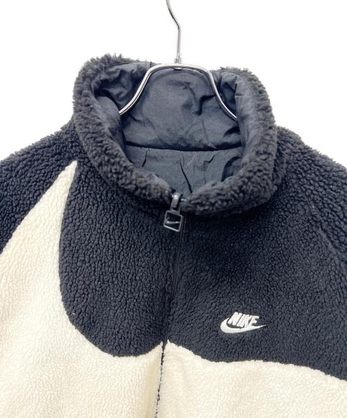NIKE（ナイキ）NIKE (ナイキ) リバーシブルボアジャケット ブラック×ホワイト サイズ:3XLの古着・服飾アイテム