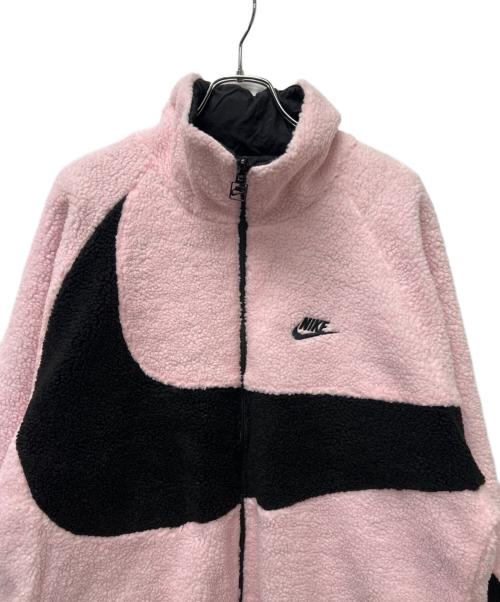 NIKE（ナイキ）NIKE (ナイキ) リバーシブルボアジャケット ピンク×ブラック サイズ:XXLの古着・服飾アイテム