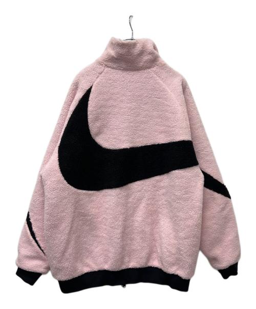 NIKE（ナイキ）NIKE (ナイキ) リバーシブルボアジャケット ピンク×ブラック サイズ:XXLの古着・服飾アイテム