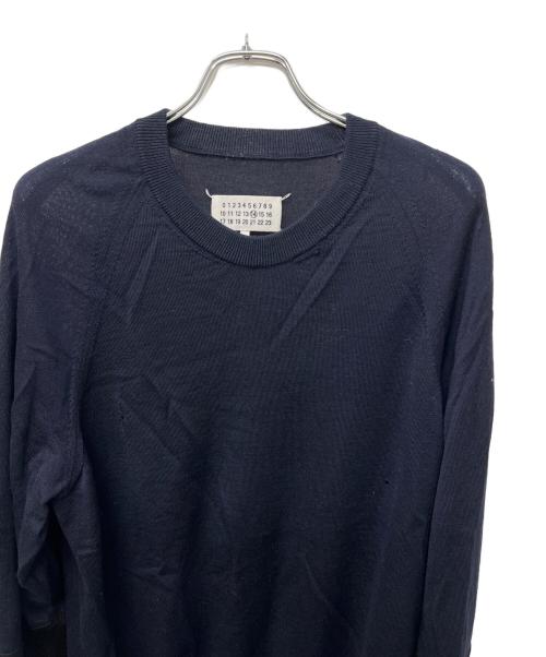 Maison Margiela（メゾンマルジェラ）Maison Margiela (メゾンマルジェラ) 薄手ニット ネイビー サイズ:Ｌの古着・服飾アイテム