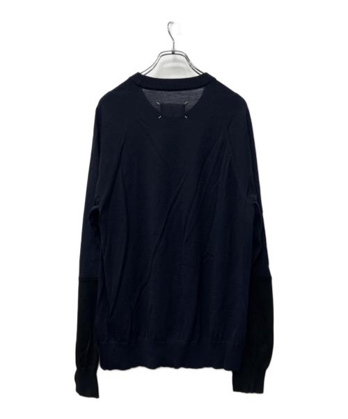 Maison Margiela（メゾンマルジェラ）Maison Margiela (メゾンマルジェラ) 薄手ニット ネイビー サイズ:Ｌの古着・服飾アイテム
