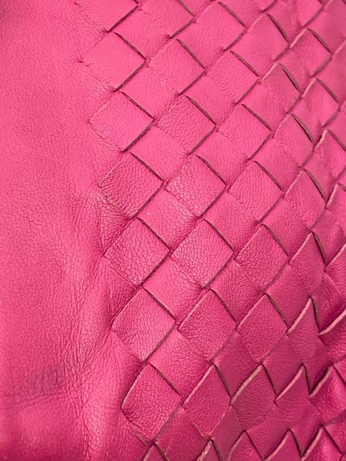 BOTTEGA VENETA（ボッテガベネタ）BOTTEGA VENETA (ボッテガベネタ) イントレチャートハンドバッグ ピンクの古着・服飾アイテム