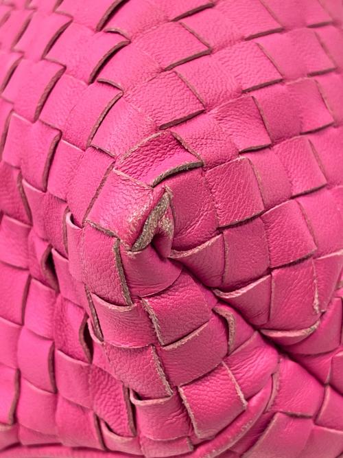 BOTTEGA VENETA（ボッテガベネタ）BOTTEGA VENETA (ボッテガベネタ) イントレチャートハンドバッグ ピンクの古着・服飾アイテム