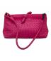BOTTEGA VENETA（ボッテガベネタ）の古着「イントレチャートハンドバッグ」｜ピンク
