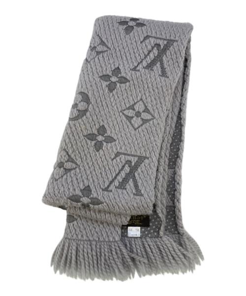 LOUIS VUITTON（ルイ ヴィトン）LOUIS VUITTON (ルイ ヴィトン) エシャルプ・ロゴマニア ライトグレーの古着・服飾アイテム