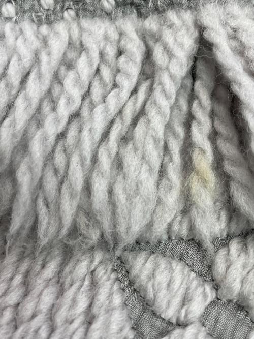 LOUIS VUITTON（ルイ ヴィトン）LOUIS VUITTON (ルイ ヴィトン) エシャルプ・ロゴマニア ライトグレーの古着・服飾アイテム