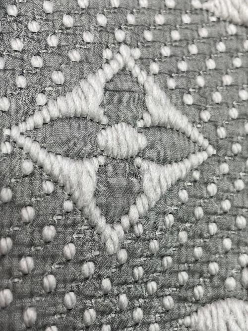 LOUIS VUITTON（ルイ ヴィトン）LOUIS VUITTON (ルイ ヴィトン) エシャルプ・ロゴマニア ライトグレーの古着・服飾アイテム