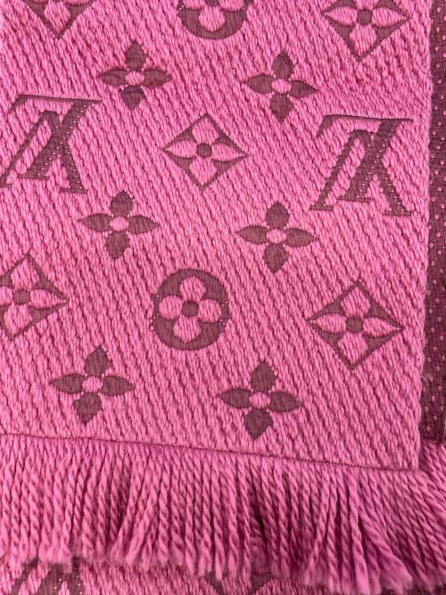 LOUIS VUITTON（ルイ ヴィトン）LOUIS VUITTON (ルイ ヴィトン) エシャルプ・ロゴマニア ピンクの古着・服飾アイテム