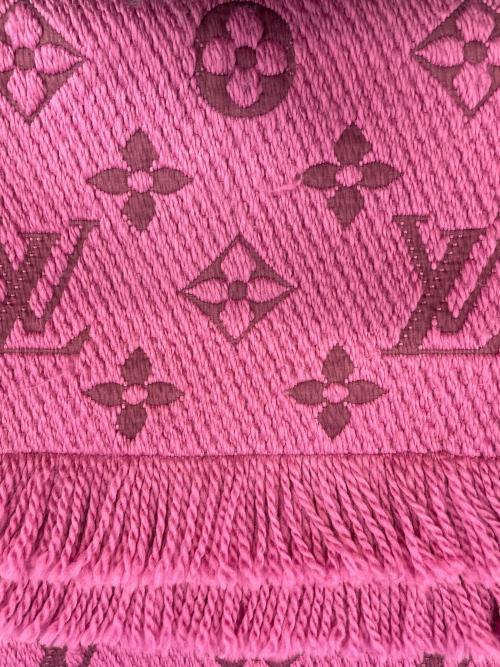 LOUIS VUITTON（ルイ ヴィトン）LOUIS VUITTON (ルイ ヴィトン) エシャルプ・ロゴマニア ピンクの古着・服飾アイテム