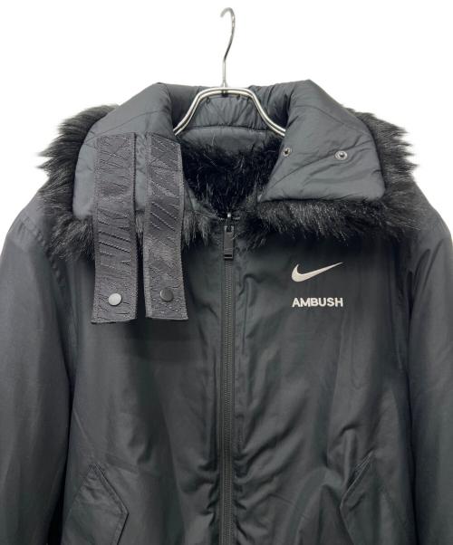 NIKE（ナイキ）NIKE (ナイキ) AMBUSH (アンブッシュ) Faux Fur Coat Jacket ブラック サイズ:ＸＳの古着・服飾アイテム
